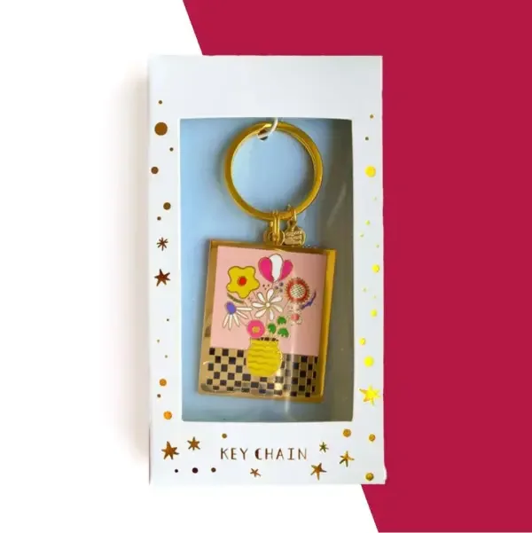 Carded retail keychain packaging with display window