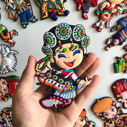 Colorful custom PVC souvenir fridge magnet