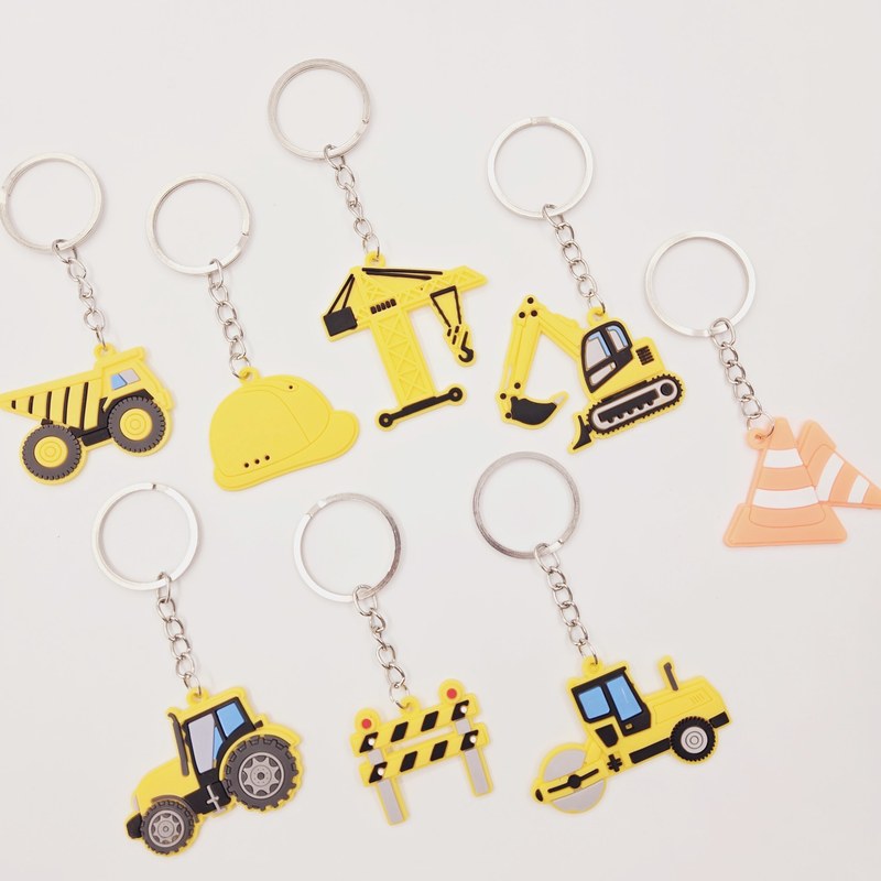 Construction keychain batch inspection with multiple design samples