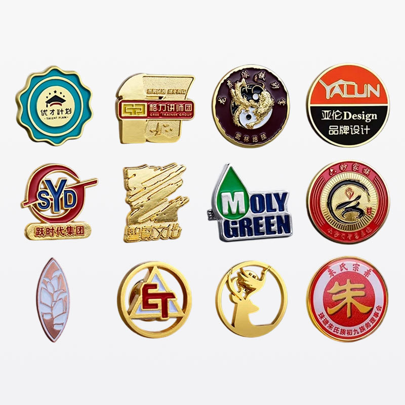 Corporate Logo Custom Metal Enamel Badges