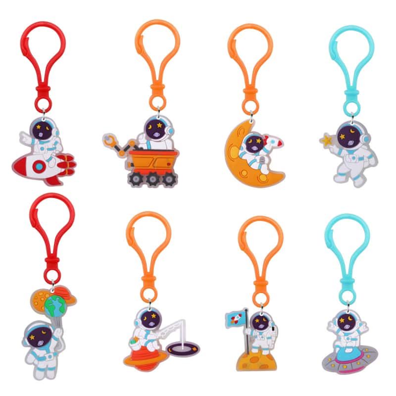 Custom astronaut PVC keychain samples for physical approval