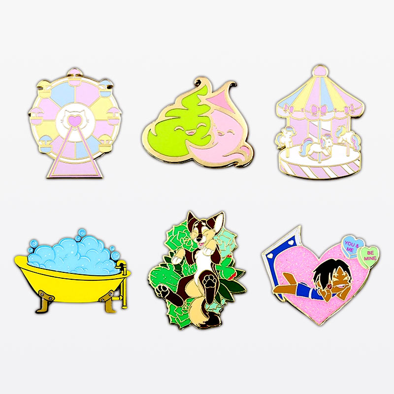 Custom Cartoon Hard Enamel Pins Assortment