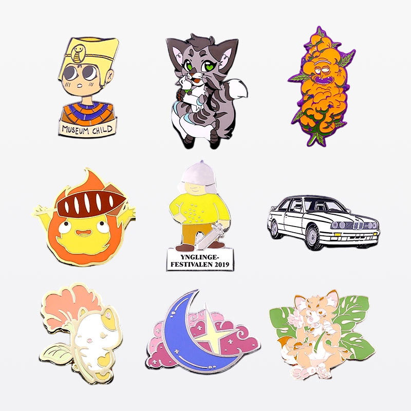 Fantasy Anime and Animal Character Custom Enamel Pins