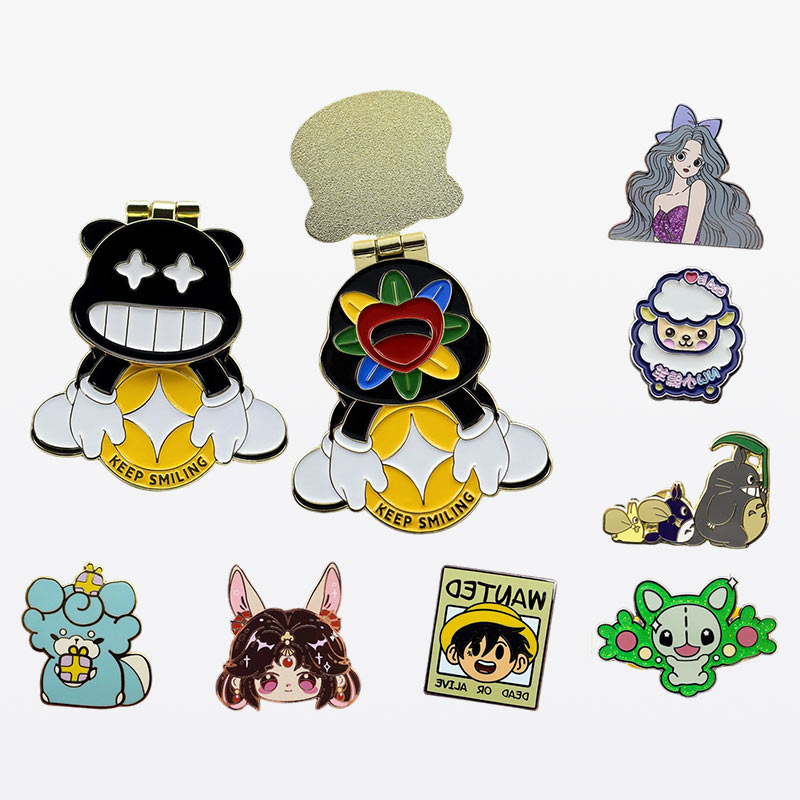 Folding Hinged Custom Anime Enamel Pins Collection