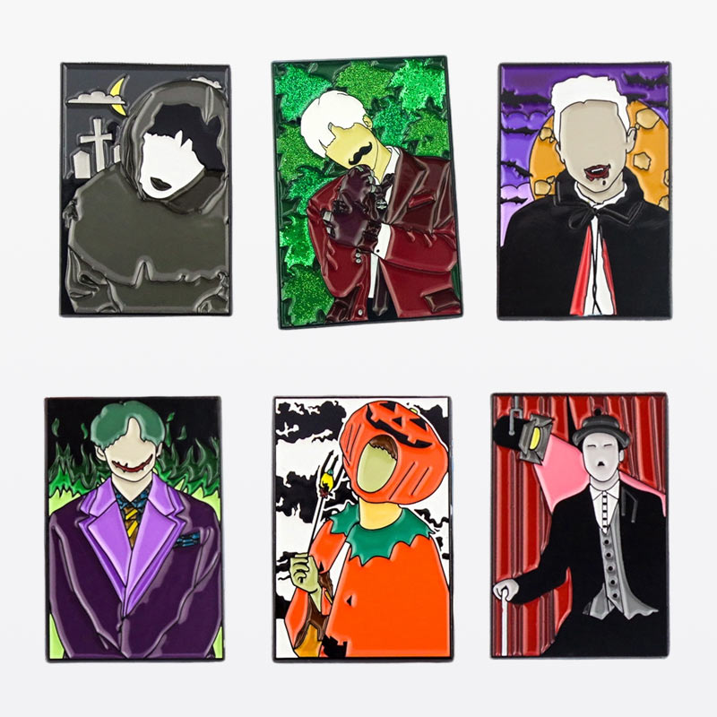 Halloween Horror Character Custom Hard Enamel Pins