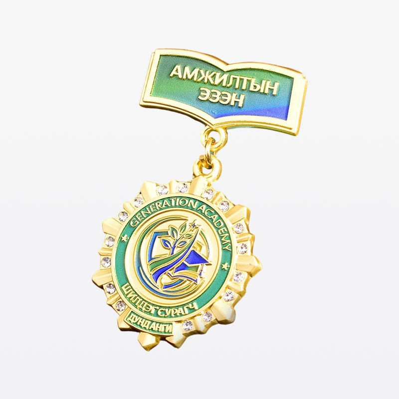 Hanging Medal Style Custom Commemorative Badge