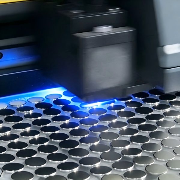 Automated coating process for custom metal keychains