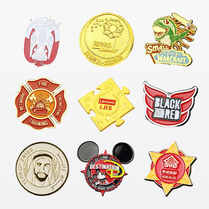 Multi‐Style Custom Hard Enamel Lapel Pins Collection