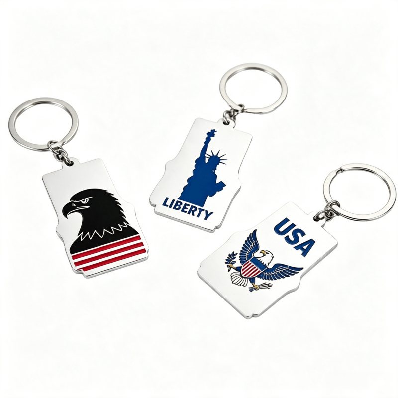 Patriotic custom keychain styles for price comparison