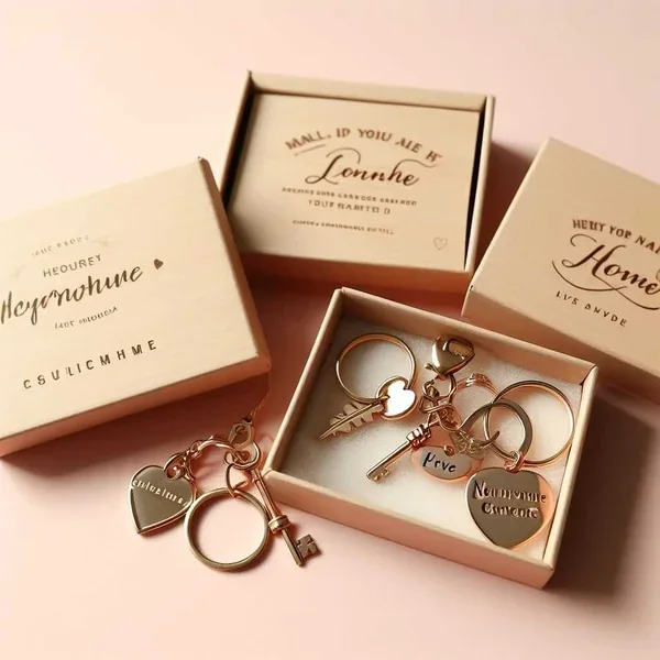 Premium keychains packed in protective gift boxes
