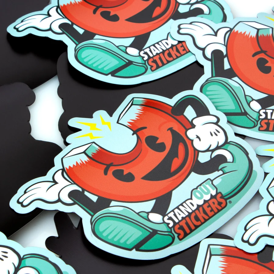 Die-cut printed flexible magnetic sheet samples