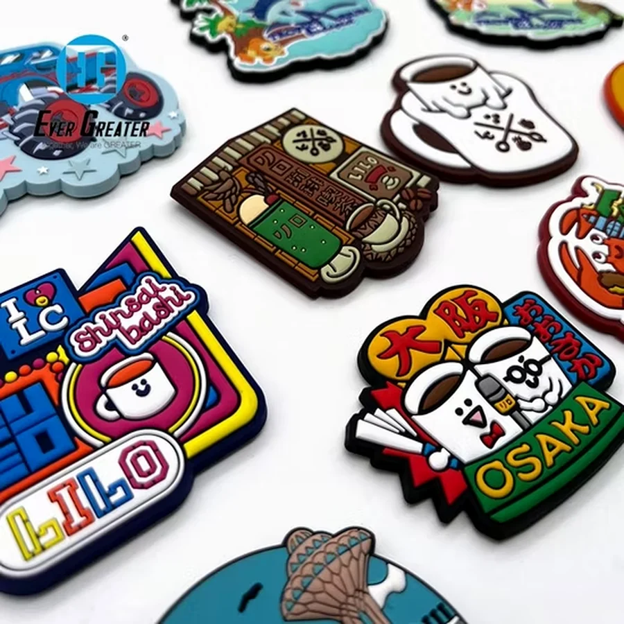 Custom moulded soft PVC fridge magnet samples