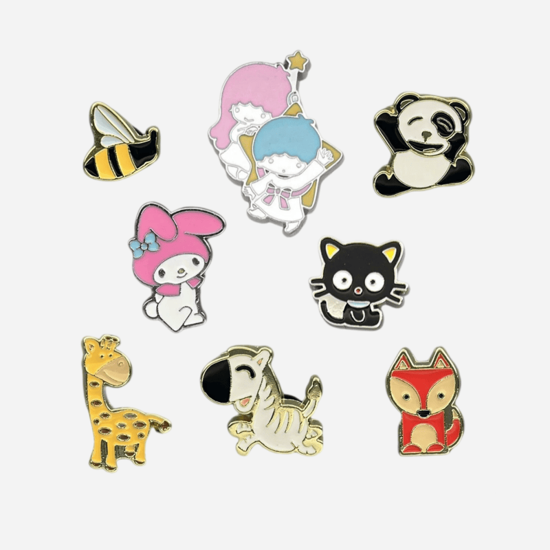Cute Cartoon Animal Enamel Shoe Charms