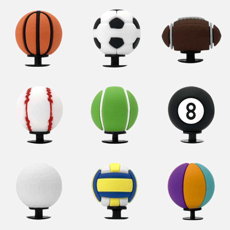 Sports Ball Shoe Charms