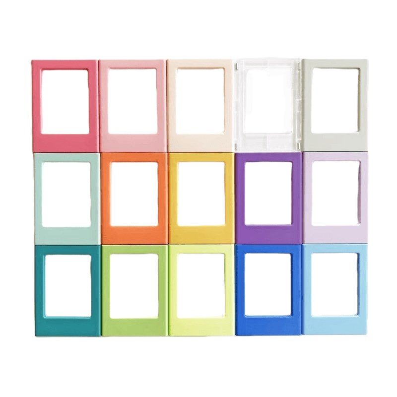 Colorful mini magnetic picture frames for 3 inch instant photos