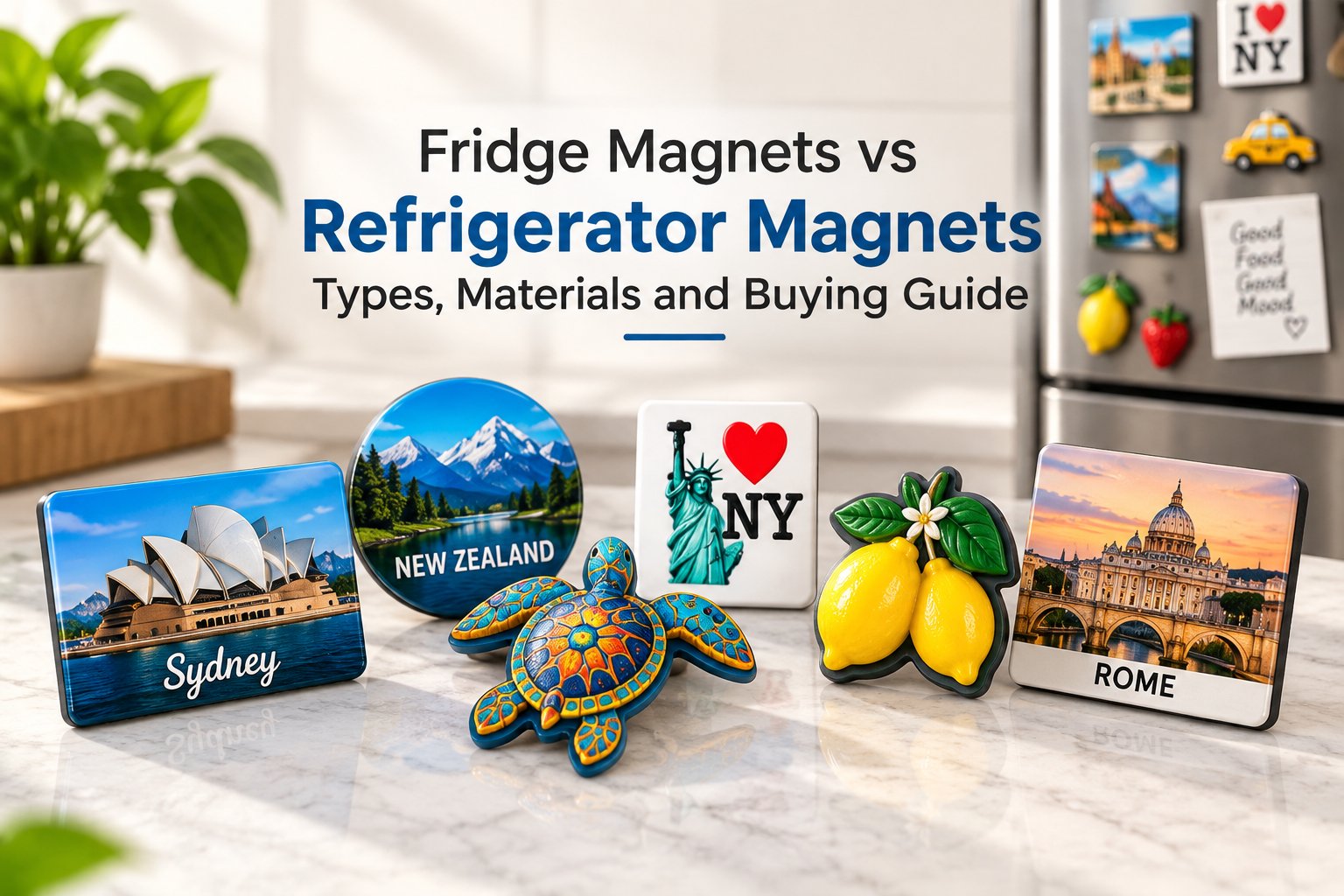 Fridge magnets vs refrigerator magnets: types, materials and buying guide showcase