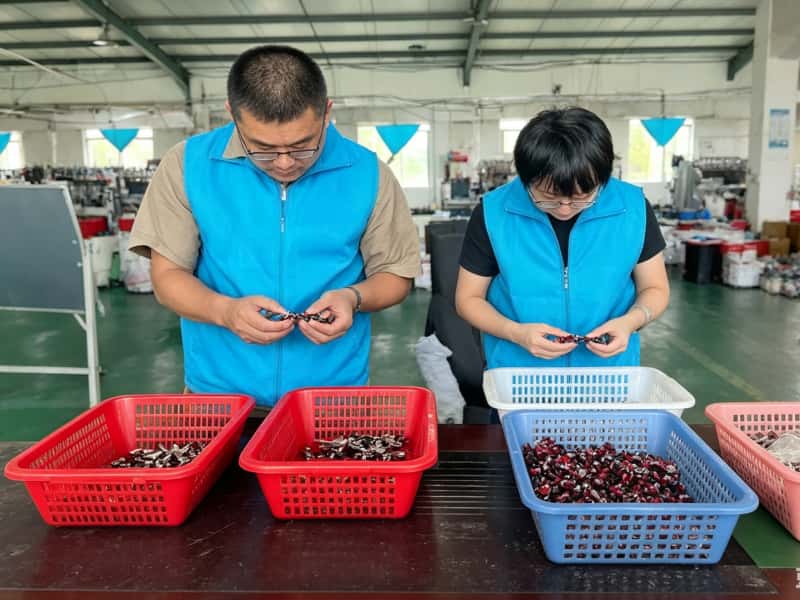 Quality inspection of custom shoe charms