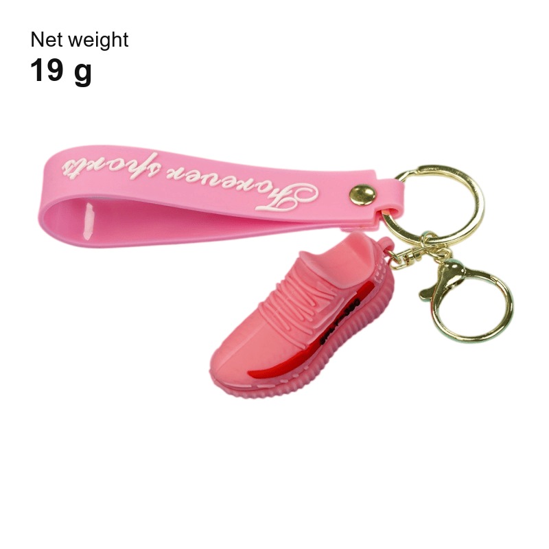 Yeezy shoe keychain net weight: 19 g with the tag strap and the split ring fitted