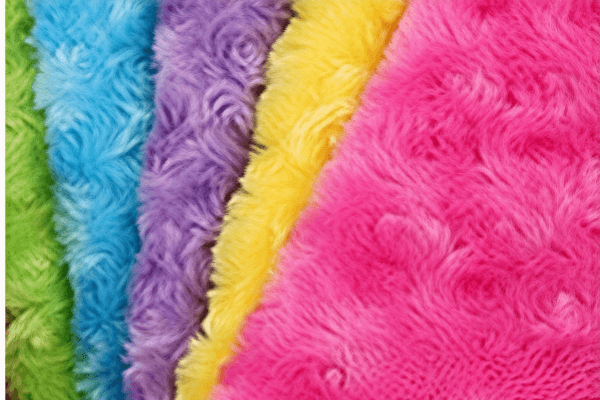 Twisted velvet fabric for plush keychains