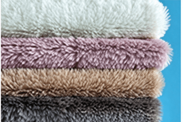 Matte fleece fabric for plush keychains