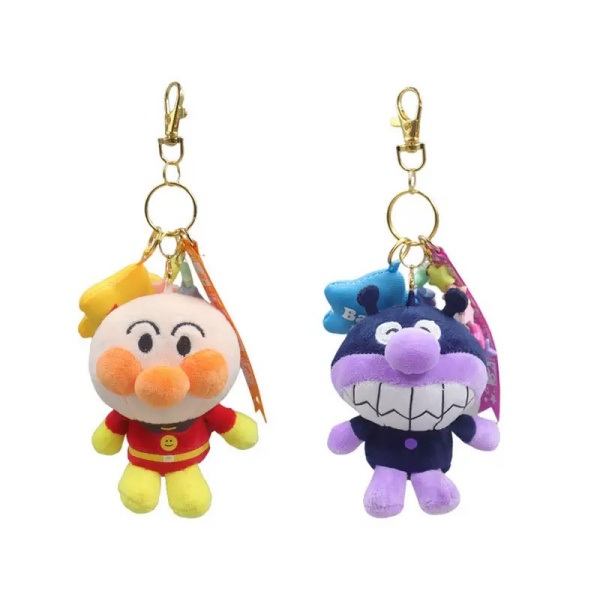 Anpanman & Baikinman Plush Keychains