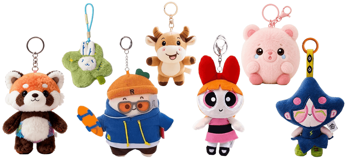 Custom Plush Keychain Made by Your Factory Partner