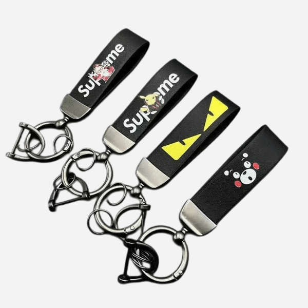 Custom Printed Leather Key Strap
