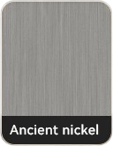 Antique Nickel electroplating swatch for custom fridge magnets