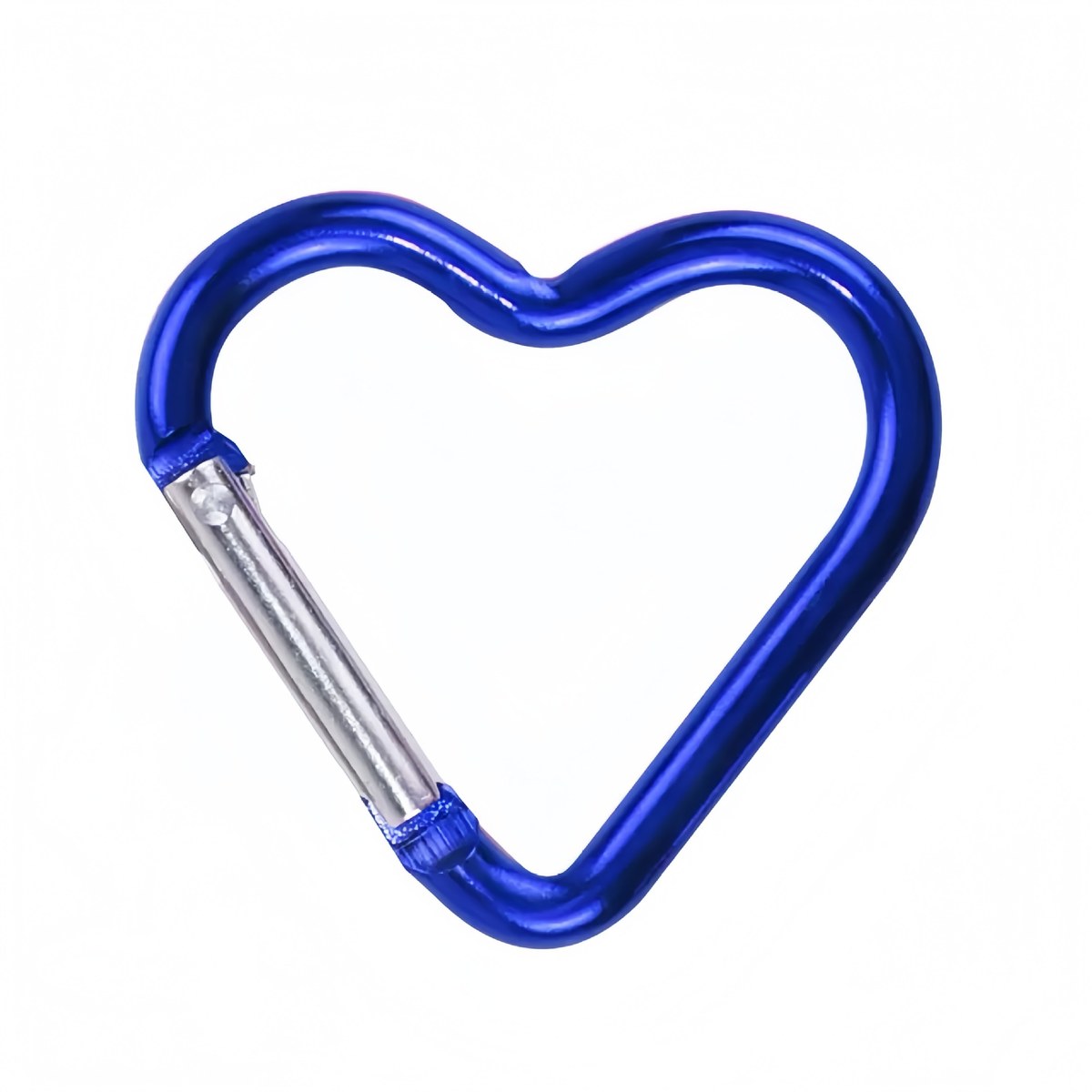 Blue Heart Carabiner Keychain