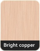Bright Copper electroplating swatch for custom fridge magnets