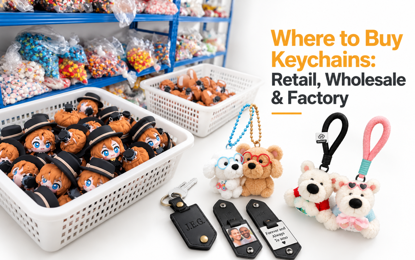 Where to Buy Keychains retail wholesale and factory guide with keychain inventory and products