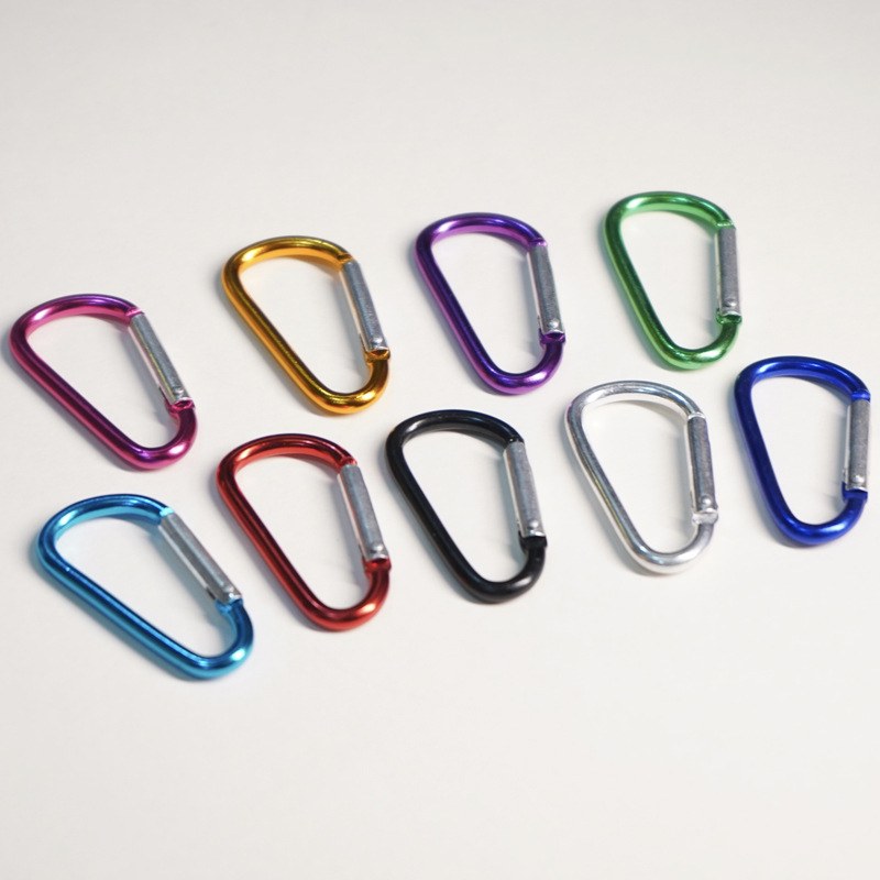 D Type Aluminum Carabiner Keychain Main