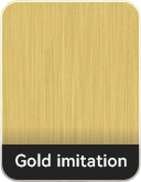 Imitation gold electroplating finish swatch for custom fridge magnets