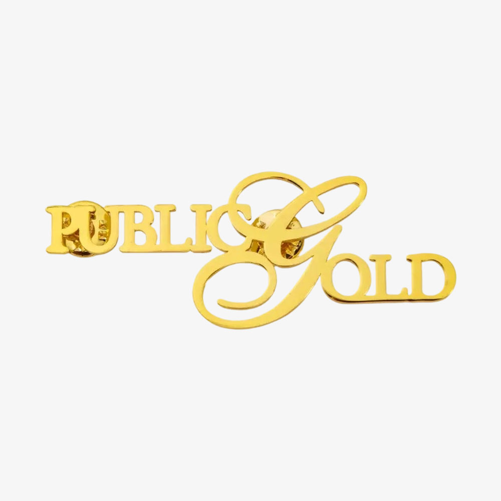 gold-script-letter-metal-badge