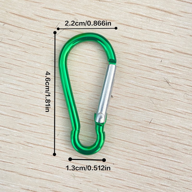 Green Gourd Carabiner Keychain
