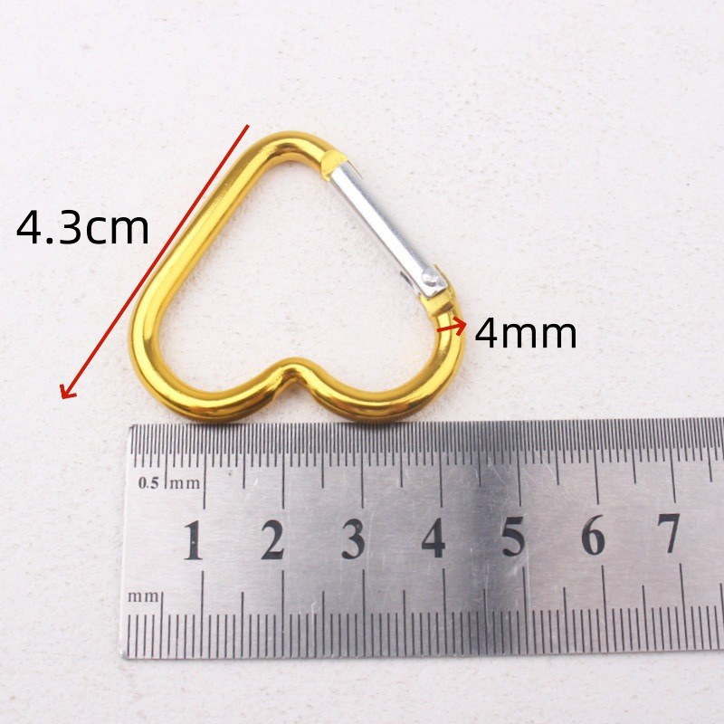 Heart Carabiner Size Dimensions