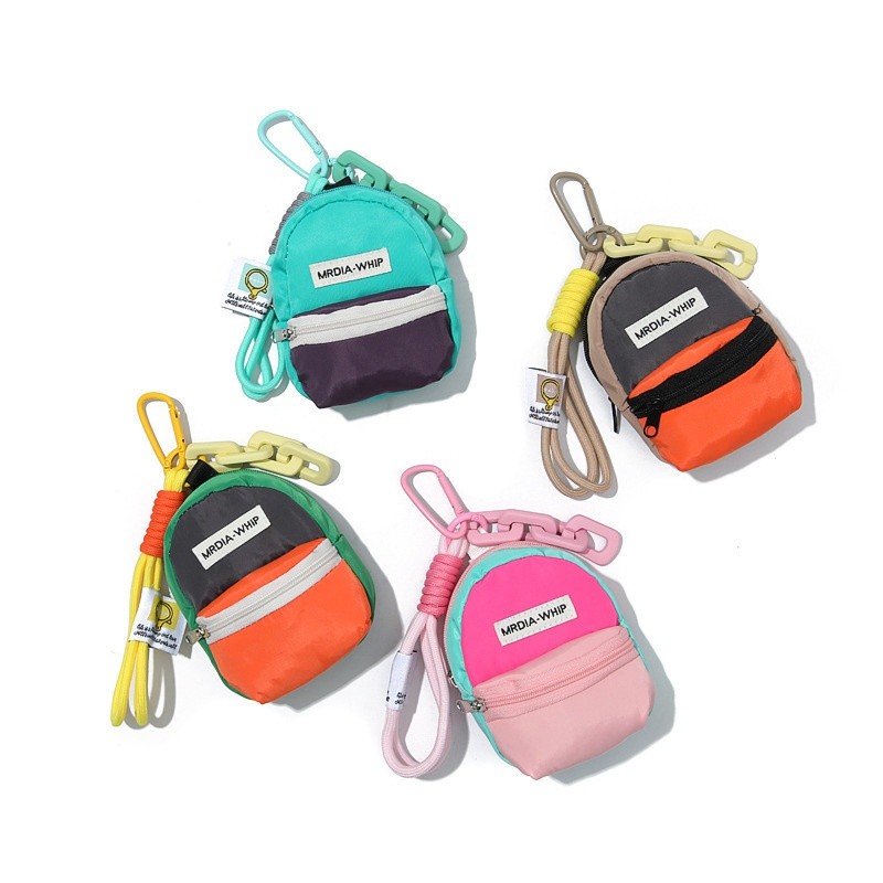 keychain pouch in four stock colorways