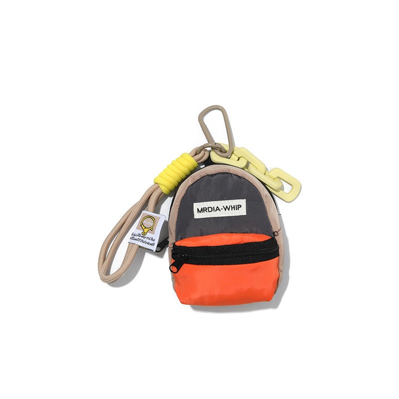 orange coffee keychain pouch colorway