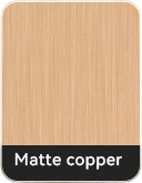 Matte Copper electroplating swatch for custom fridge magnets