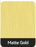 Matte Gold electroplating swatch for custom fridge magnets