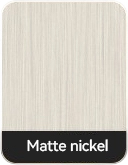 Matte Nickel electroplating swatch for custom fridge magnets