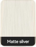 Matte Silver electroplating swatch for custom fridge magnets