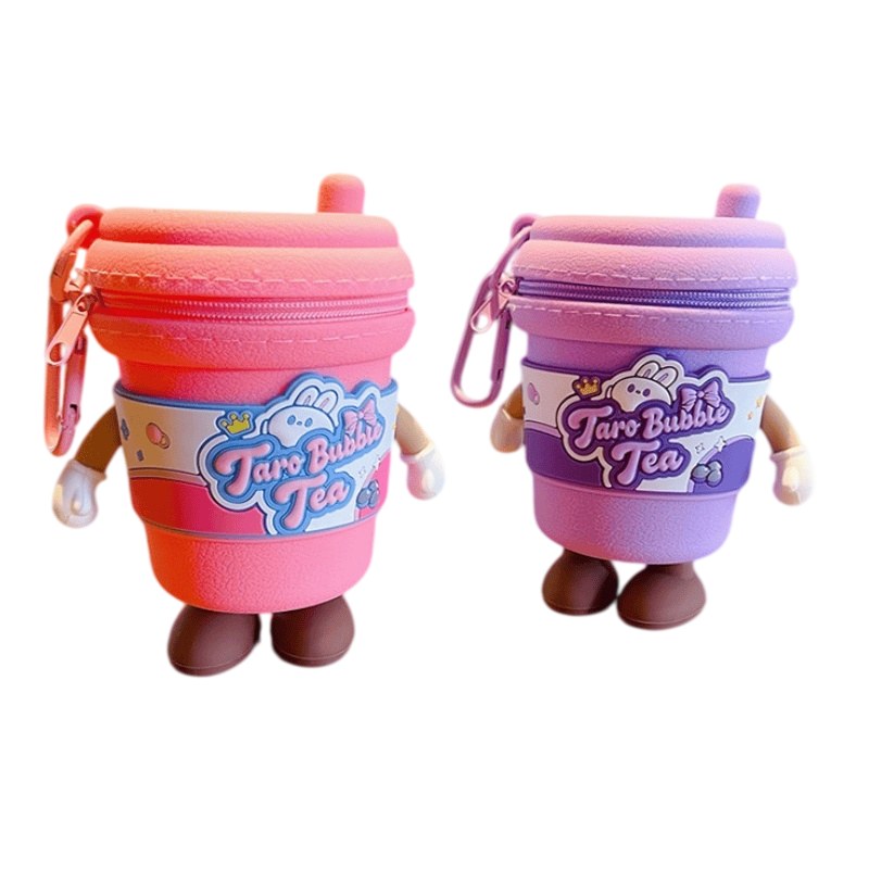 rabbit milk tea cup keychain spec sheet