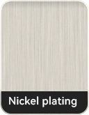 Nickel electroplating finish swatch for custom fridge magnets