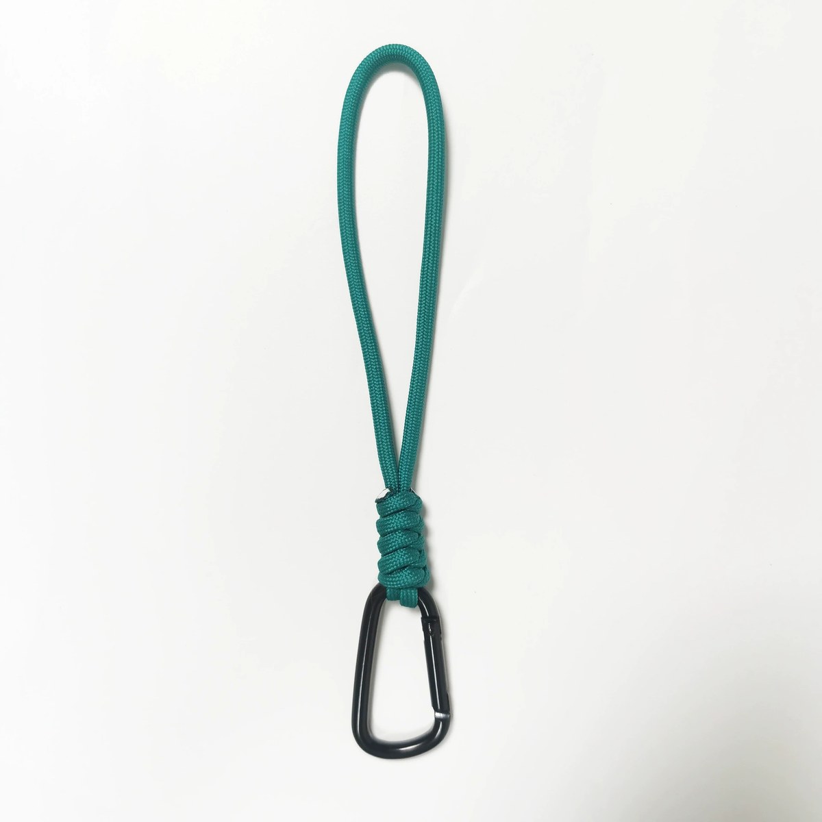 Orange Paracord Wrist Keychain