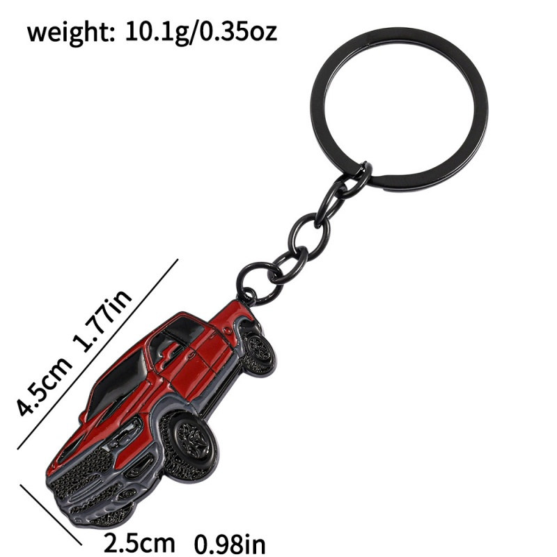 Pickup truck keychain: size chart and weight