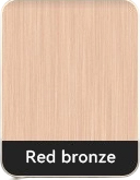Red Bronze electroplating swatch for custom fridge magnets