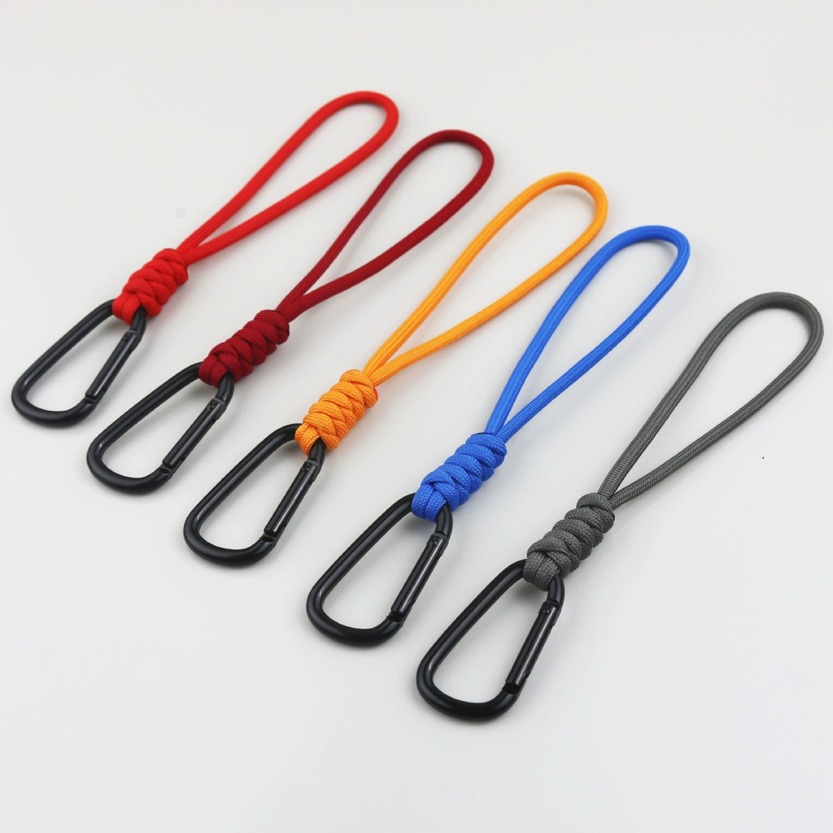 Red Paracord Wrist Keychain