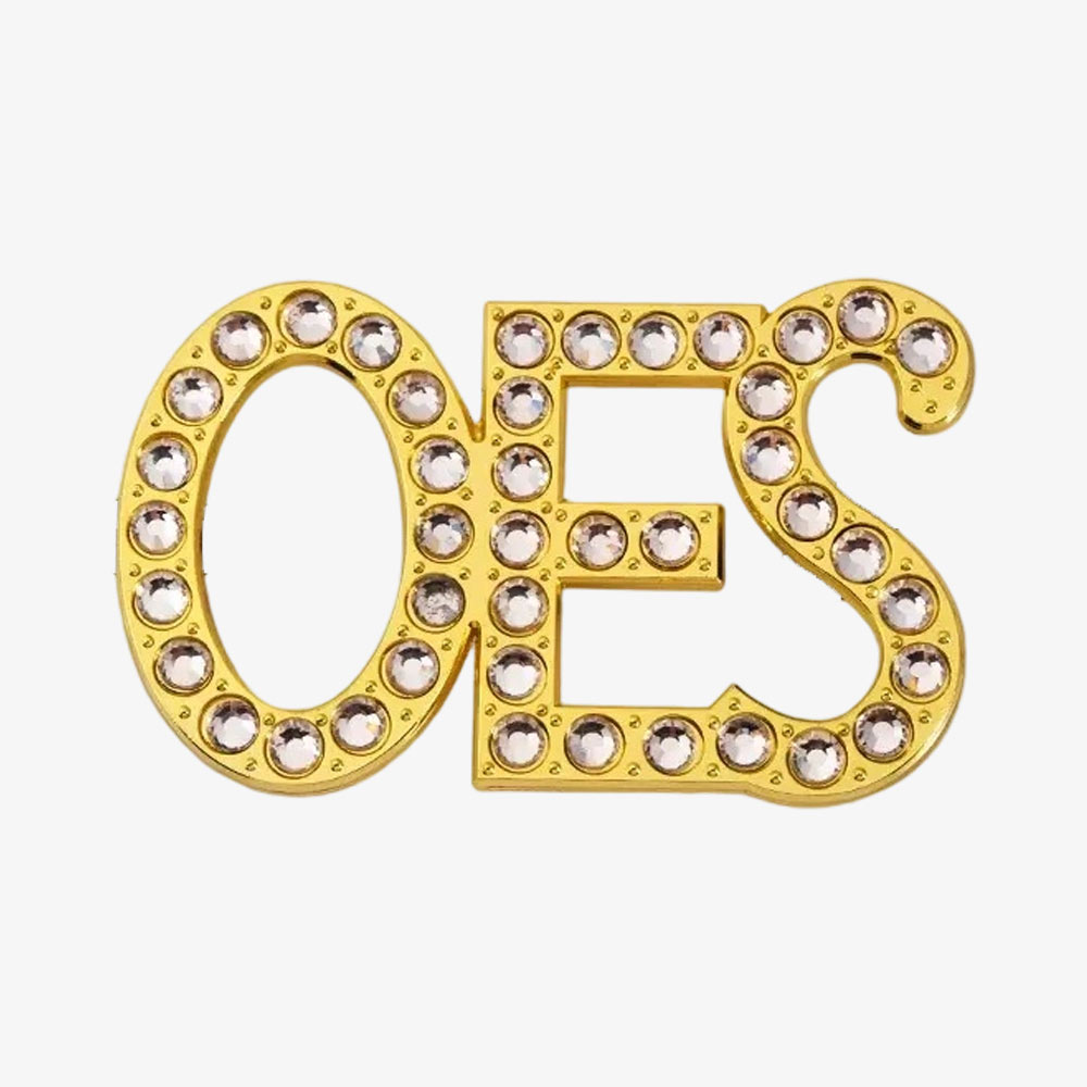 rhinestone-oes-letter-metal-badge