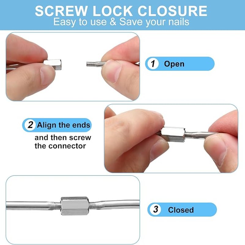 How to use a screw lock key ring in 3 steps
